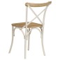 vidaXL Sillas con respaldo cruzado 4 uds madera maciza de mango blanco vidaXL Sillas con respaldo cruzado 4 uds madera maciza de mango blanco