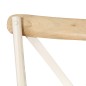 vidaXL Sillas con respaldo cruzado 4 uds madera maciza de mango blanco vidaXL Sillas con respaldo cruzado 4 uds madera maciza de mango blanco