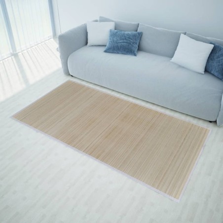 vidaXL Alfombras rectangulares de bambú natural 2 unidades 120x180 cm