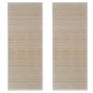 vidaXL Alfombras rectangulares de bambú natural 2 unidades 120x180 cm vidaXL Alfombras rectangulares de bambú natural 2 unidades 120x180 cm