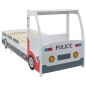 vidaXL Cama infantil coche de policía colchón 7 zonas H2 90x200 cm vidaXL Cama infantil coche de policía colchón 7 zonas H2 90x200 cm