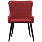 vidaXL Sillas de comedor 6 unidades tela burdeos vidaXL Sillas de comedor 6 unidades tela burdeos