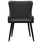 vidaXL Sillas de comedor 4 unidades tela negro vidaXL Sillas de comedor 4 unidades tela negro