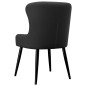 vidaXL Sillas de comedor 4 unidades tela negro vidaXL Sillas de comedor 4 unidades tela negro