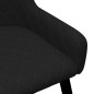 vidaXL Sillas de comedor 4 unidades tela negro vidaXL Sillas de comedor 4 unidades tela negro