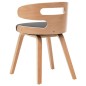 vidaXL Sillas de comedor 4 uds madera curvada cuero sintético negro vidaXL Sillas de comedor 4 uds madera curvada cuero sintético negro