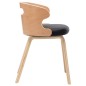 vidaXL Sillas de comedor 4 uds madera curvada cuero sintético negro vidaXL Sillas de comedor 4 uds madera curvada cuero sintético negro