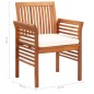 vidaXL Set comedor de jardín 5 pzas y cojines madera maciza de acacia vidaXL Set comedor de jardín 5 pzas y cojines madera maciza de acacia