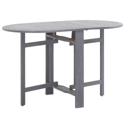 vidaXL Juego de comedor de jardín 5 pzas madera maciza de acacia gris