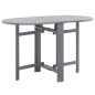 vidaXL Juego de comedor de jardín 5 pzas madera maciza de acacia gris