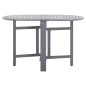 vidaXL Juego de comedor de jardín 5 pzas madera maciza de acacia gris