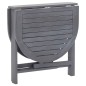 vidaXL Juego de comedor de jardín 5 pzas madera maciza de acacia gris
