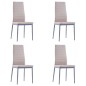 vidaXL Conjunto de mesa y sillas de comedor 5 piezas color capuchino vidaXL Conjunto de mesa y sillas de comedor 5 piezas color capuchino