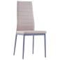 vidaXL Conjunto de mesa y sillas de comedor 5 piezas color capuchino vidaXL Conjunto de mesa y sillas de comedor 5 piezas color capuchino