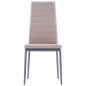 vidaXL Conjunto de mesa y sillas de comedor 5 piezas color capuchino vidaXL Conjunto de mesa y sillas de comedor 5 piezas color capuchino