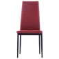 vidaXL Conjunto de mesa y sillas de comedor 5 piezas color vino tinto