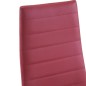 vidaXL Conjunto de mesa y sillas de comedor 5 piezas color vino tinto