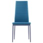 vidaXL Conjunto de mesa y sillas de comedor 5 piezas azul vidaXL Conjunto de mesa y sillas de comedor 5 piezas azul