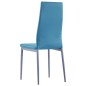 vidaXL Conjunto de mesa y sillas de comedor 5 piezas azul vidaXL Conjunto de mesa y sillas de comedor 5 piezas azul