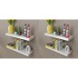 vidaXL Estantes de pared 4 unidades blanco 60 cm vidaXL Estantes de pared 4 unidades blanco 60 cm