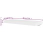 vidaXL Estantes de pared 4 unidades blanco 60 cm vidaXL Estantes de pared 4 unidades blanco 60 cm