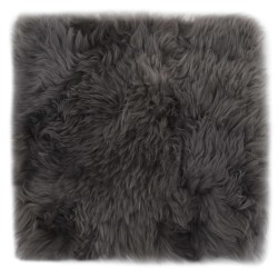 vidaXL Cojines de silla 2 uds piel de oveja real gris claro 40x40 cm