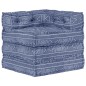vidaXL Puf modular de tela Indigo vidaXL Puf modular de tela Indigo