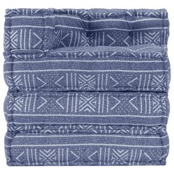 vidaXL Puf modular de tela Indigo