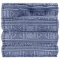 vidaXL Puf modular de tela Indigo vidaXL Puf modular de tela Indigo