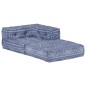 vidaXL Puf modular de tela Indigo vidaXL Puf modular de tela Indigo