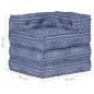 vidaXL Puf modular de tela Indigo vidaXL Puf modular de tela Indigo