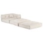 vidaXL Puf modular de tela beige vidaXL Puf modular de tela beige