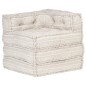 vidaXL Puf modular de tela beige vidaXL Puf modular de tela beige