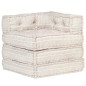 vidaXL Puf modular de tela beige vidaXL Puf modular de tela beige