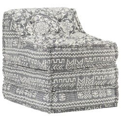 vidaXL Puf modular de tela gris claro