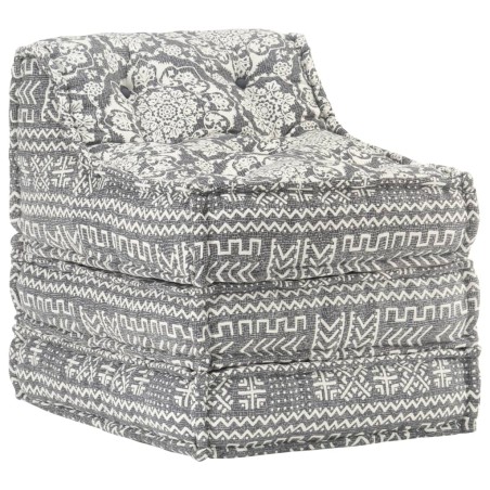 vidaXL Puf modular de tela gris claro