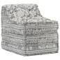 vidaXL Puf modular de tela gris claro vidaXL Puf modular de tela gris claro