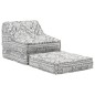 vidaXL Puf modular de tela gris claro vidaXL Puf modular de tela gris claro