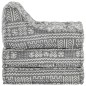 vidaXL Puf modular de tela gris claro vidaXL Puf modular de tela gris claro