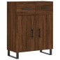 vidaXL Aparador alto madera contrachapada marrón roble 69,5x34x180 cm vidaXL Aparador alto madera contrachapada marrón roble 69,5x34x180 cm