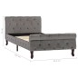 vidaXL Estructura de cama de terciopelo gris 90x200 cm