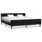 vidaXL Estructura de cama de terciopelo negro 180x200 cm