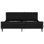 vidaXL Estructura de cama de terciopelo negro 180x200 cm