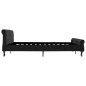 vidaXL Estructura de cama de terciopelo negro 180x200 cm