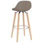 vidaXL Taburetes de cocina 2 unidades tela gris taupe vidaXL Taburetes de cocina 2 unidades tela gris taupe