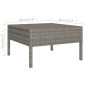 vidaXL Set de muebles de jardín 2 pzas y cojines ratán sintético gris vidaXL Set de muebles de jardín 2 pzas y cojines ratán sintético gris
