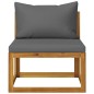 vidaXL Set de sofá de jardín 2 pzas con cojín madera maciza de acacia vidaXL Set de sofá de jardín 2 pzas con cojín madera maciza de acacia