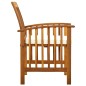 vidaXL Sillas de comedor jardín 3 uds con cojines madera maciza acacia