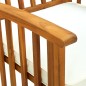 vidaXL Sillas de comedor jardín 3 uds con cojines madera maciza acacia