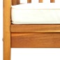 vidaXL Sillas de comedor jardín 3 uds con cojines madera maciza acacia